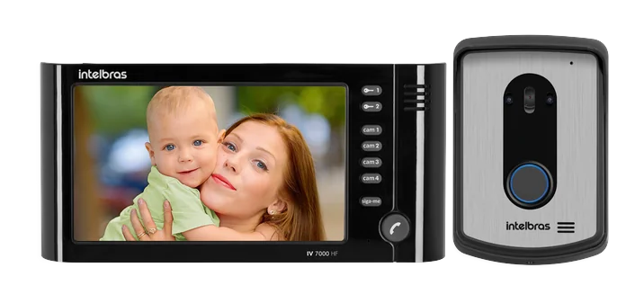 Kit videoporteiro viva-voz Intelbras IV 7010 HF