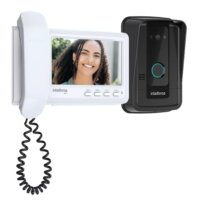 Videoporteiro residencial Intelbras IVR 7 com monofone